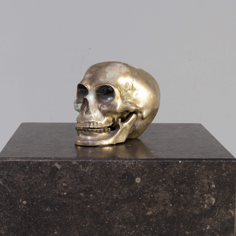 Calavera vintage de plata