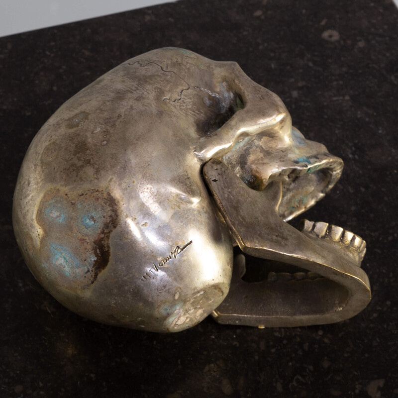 Vintage silver skull