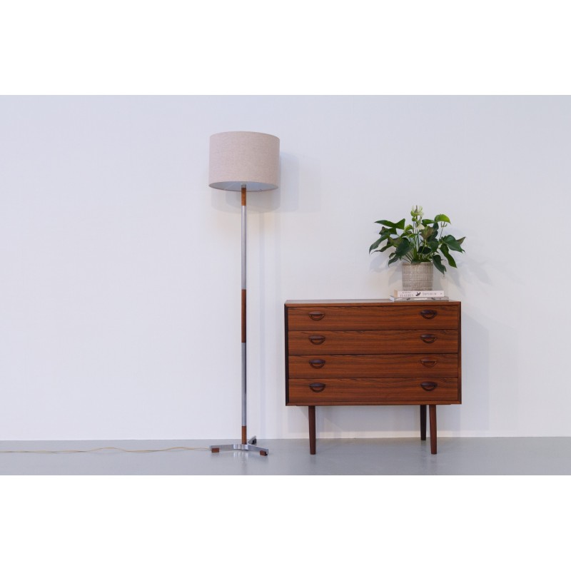 Vintage Danish Monolit floor lamp by Jo Hammerborg for Fog and Mørup, 1960s