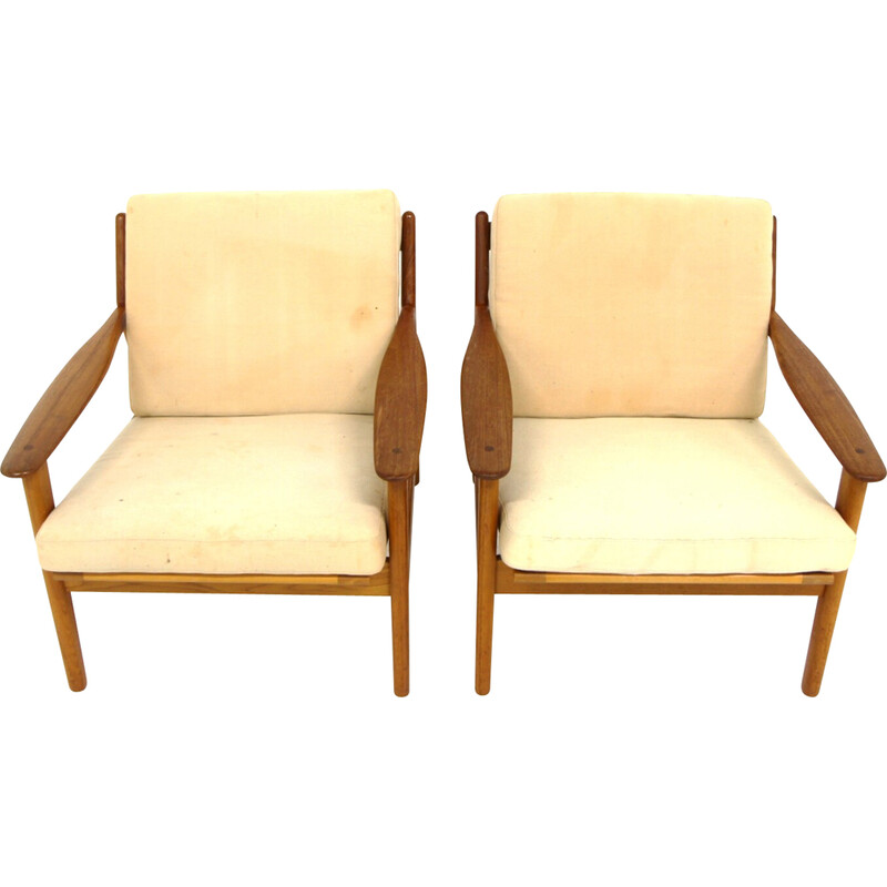 paire de fauteuils scandinave - 1960