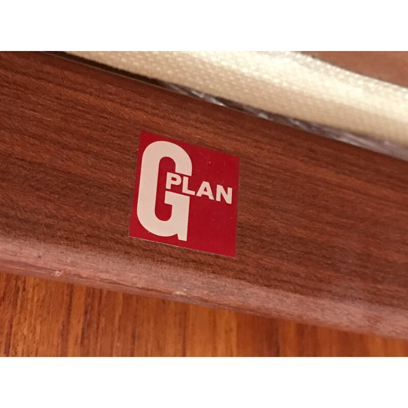 G-Plan cream color stool - 1960s