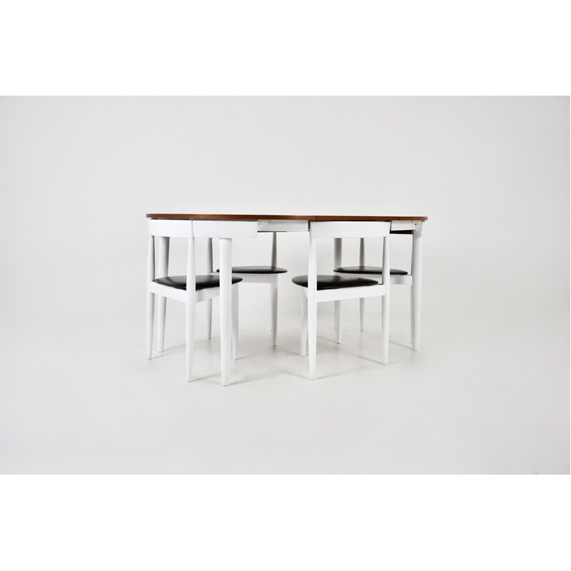 Vintage dining set by Hans Olsen for Frem Røjle, 1960