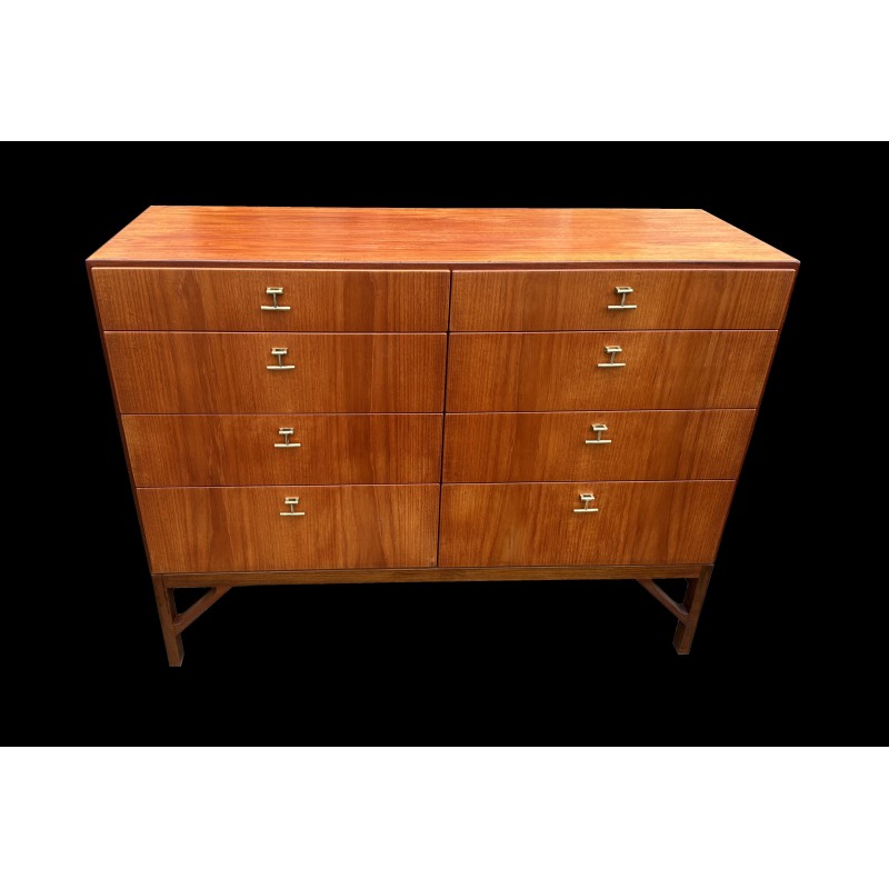 Vintage teak 8 drawer chest by Borge Mogensen for Fdb Mobler