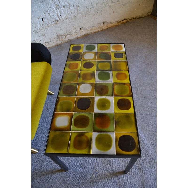 1950s Coffee table by Roger CAPRON Planets model 