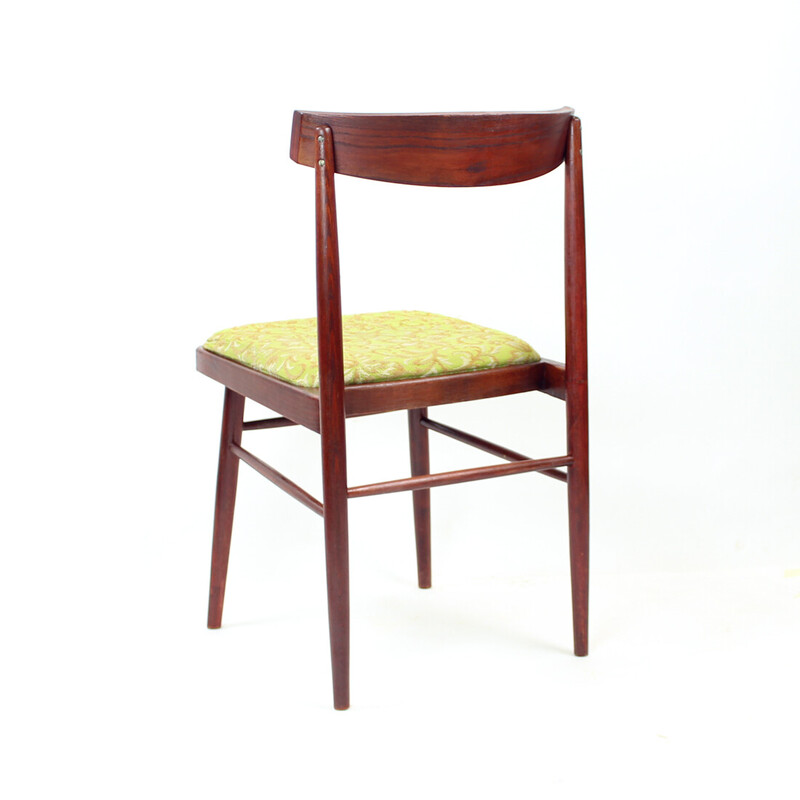 Set of 4 vintage dining chairs in oakwood by Ton, Czechoslovakia 1960s