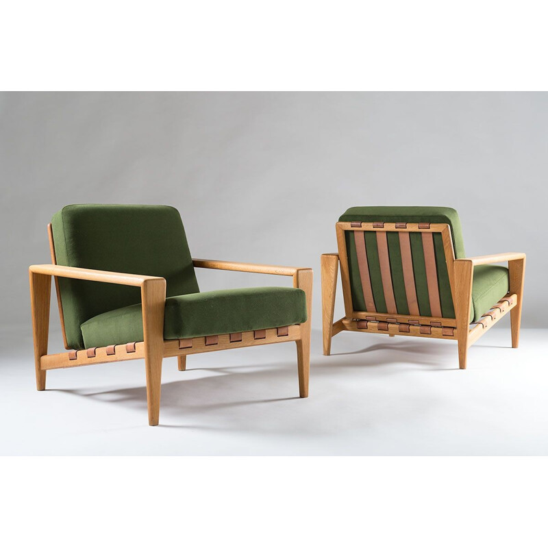 Pair of Scandinavian mid century low chairs by Svante Skogh - 1950s