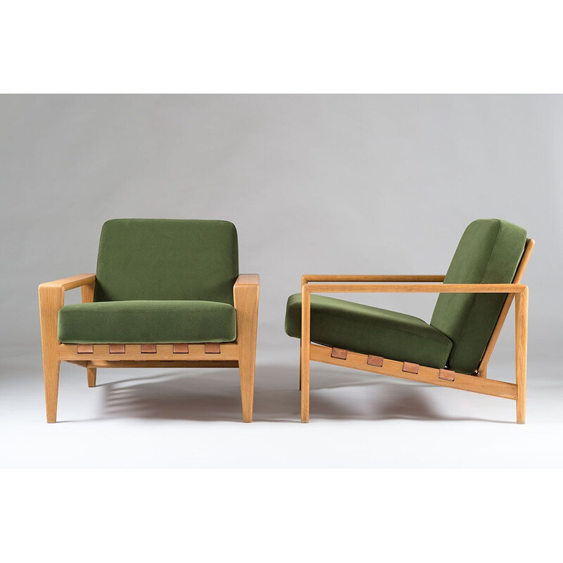 Pair of Scandinavian mid century low chairs by Svante Skogh - 1950s