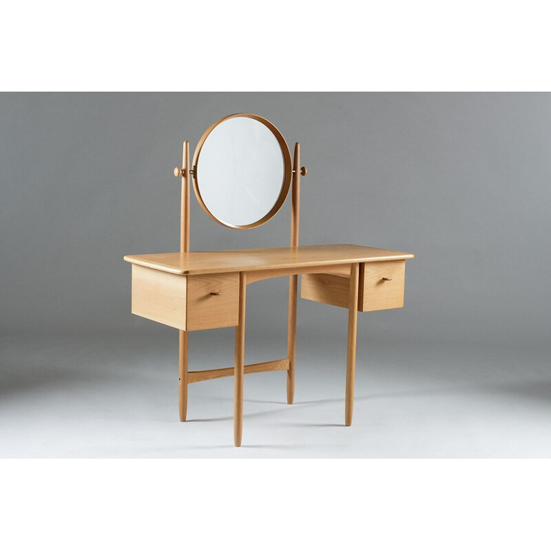 Swedish Vanity Table in Oak by Sven Engström & Gunnar Myrstrand - 1960s