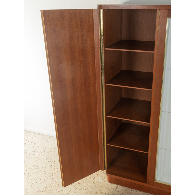 Vintage cabinet in marcore veneer with three cupboard doors, Germany 1950s