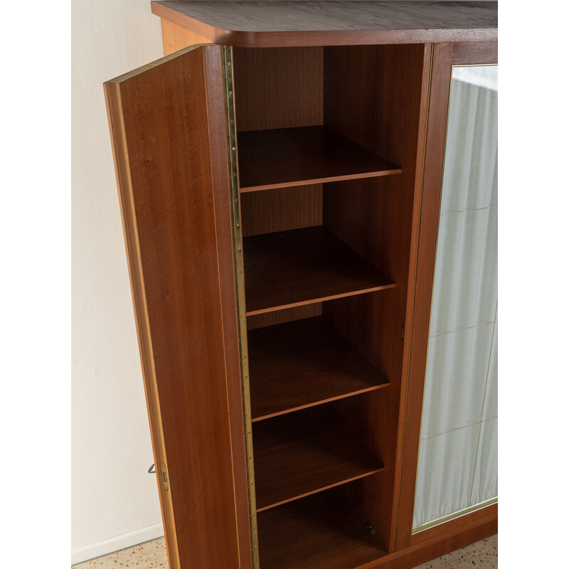 Vintage cabinet in marcore veneer with three cupboard doors, Germany 1950s