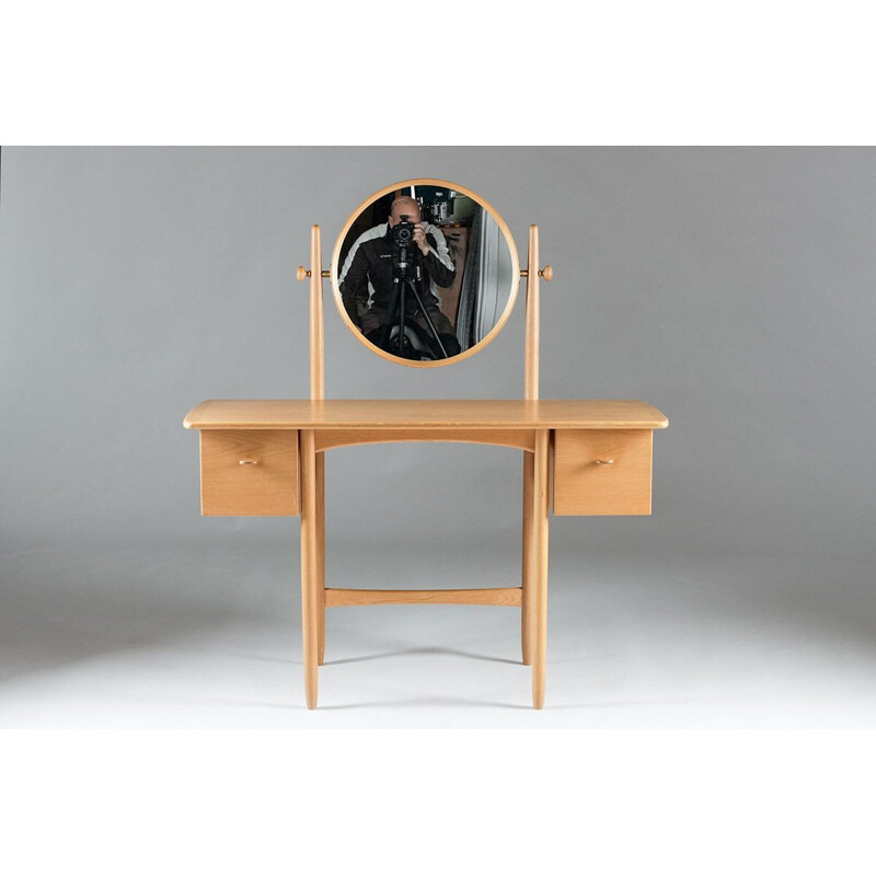 Swedish Vanity Table in Oak by Sven Engström & Gunnar Myrstrand - 1960s