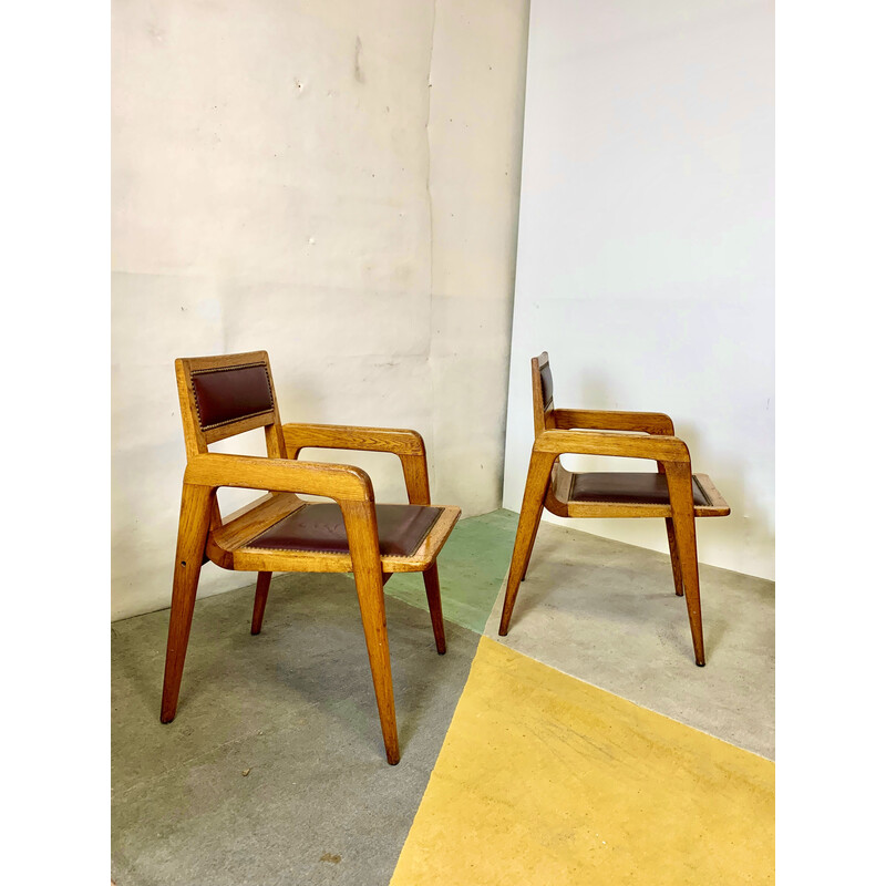 Vintage-Stühle von DeCoene Kunstwerkstede für Knoll, Belgien 1960