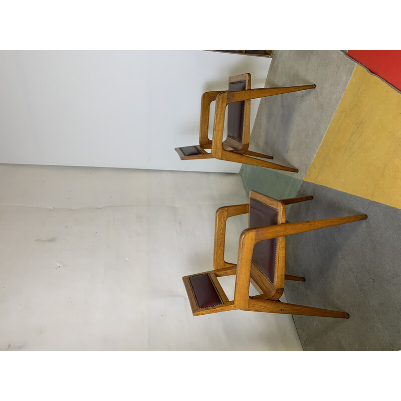 Vintage-Stühle von DeCoene Kunstwerkstede für Knoll, Belgien 1960