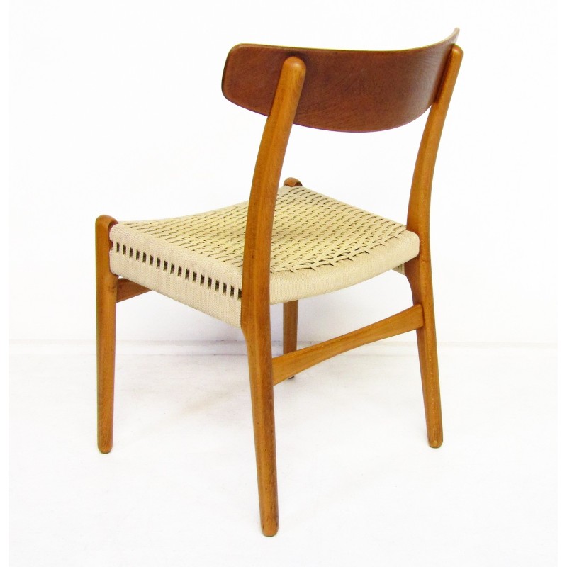 Set of 4 vintage Ch-23 chairs by Hans Wegner for Carl Hansen, 1950s