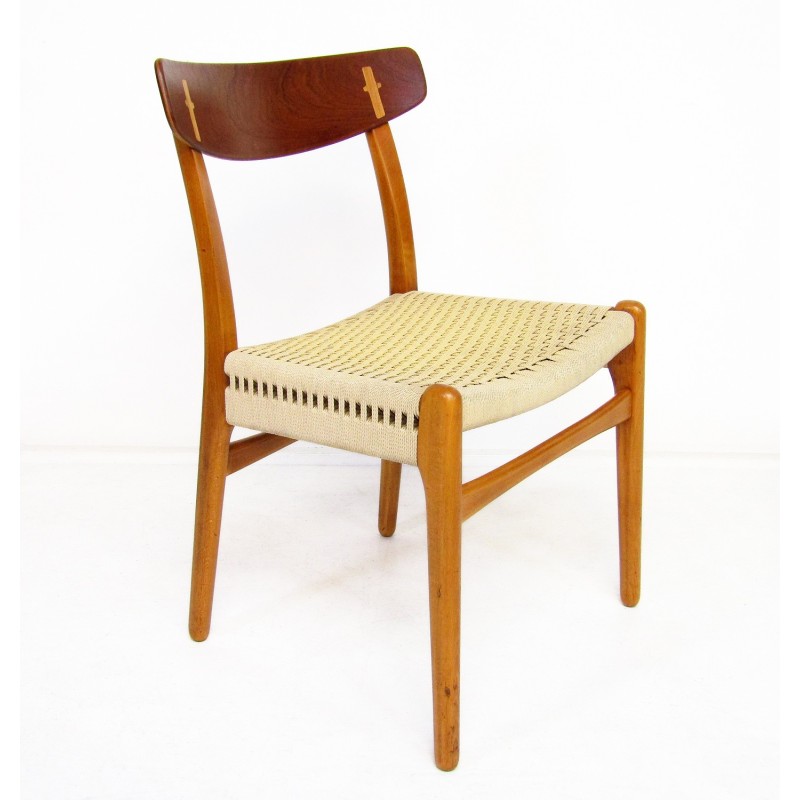 Conjunto de 4 cadeiras Ch-23 vintage de Hans Wegner para Carl Hansen, 1950s