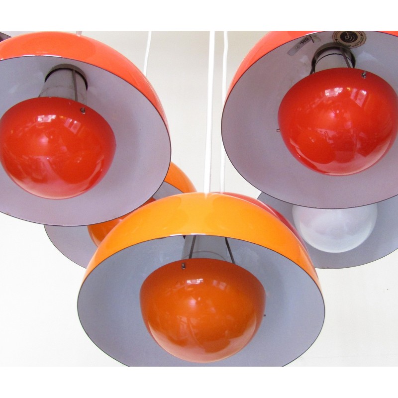 Vintage "Flowerpot" chandelier by Verner Panton for Louis Poulsen, 1960s