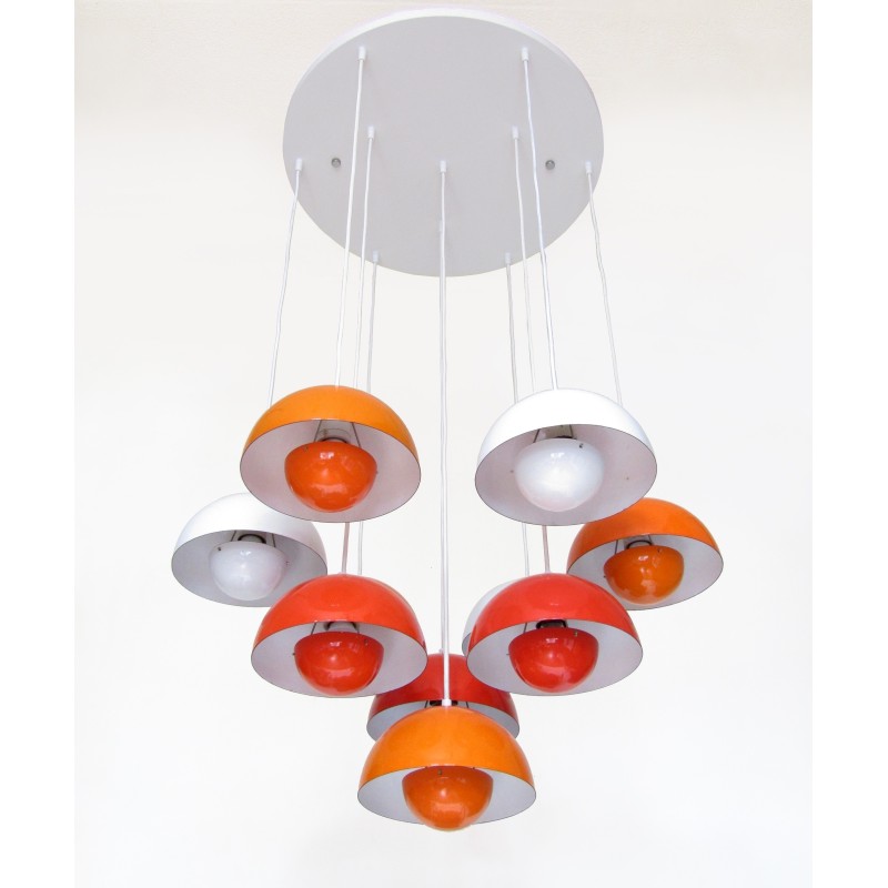 Vintage "Flowerpot" chandelier by Verner Panton for Louis Poulsen, 1960s