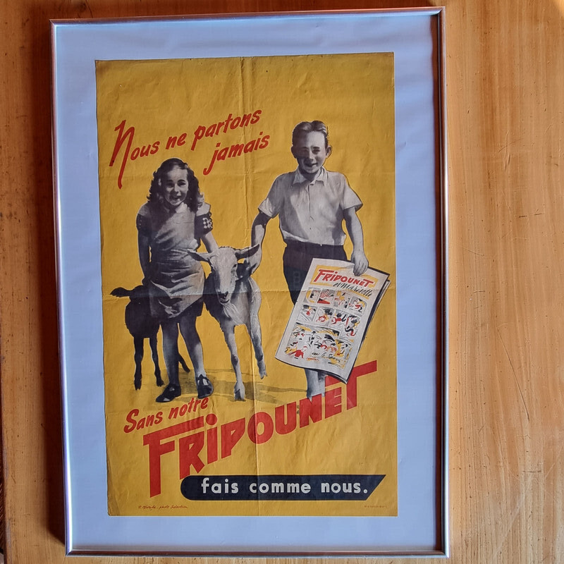 Affiche vintage "Fripounet", 1950