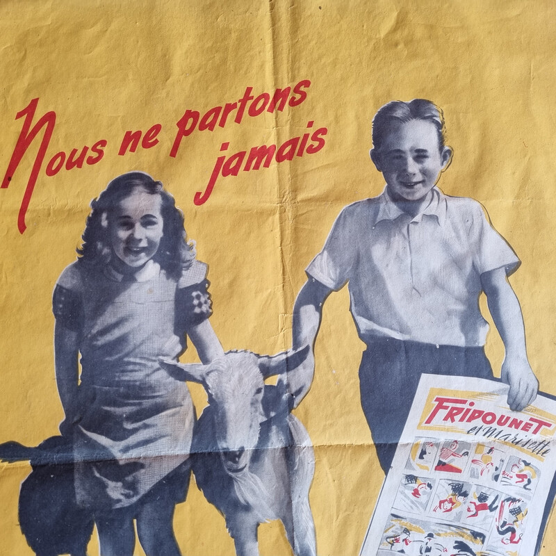 Cartaz Vintage 'Fripounet', 1950s