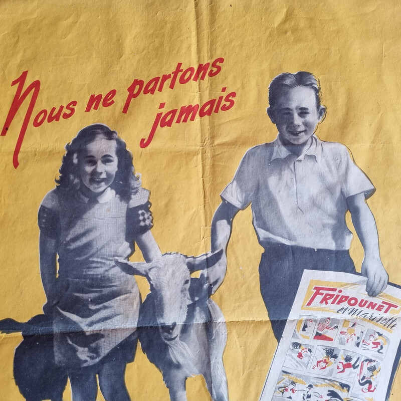 Vintage 'Fripounet' poster, jaren 1950