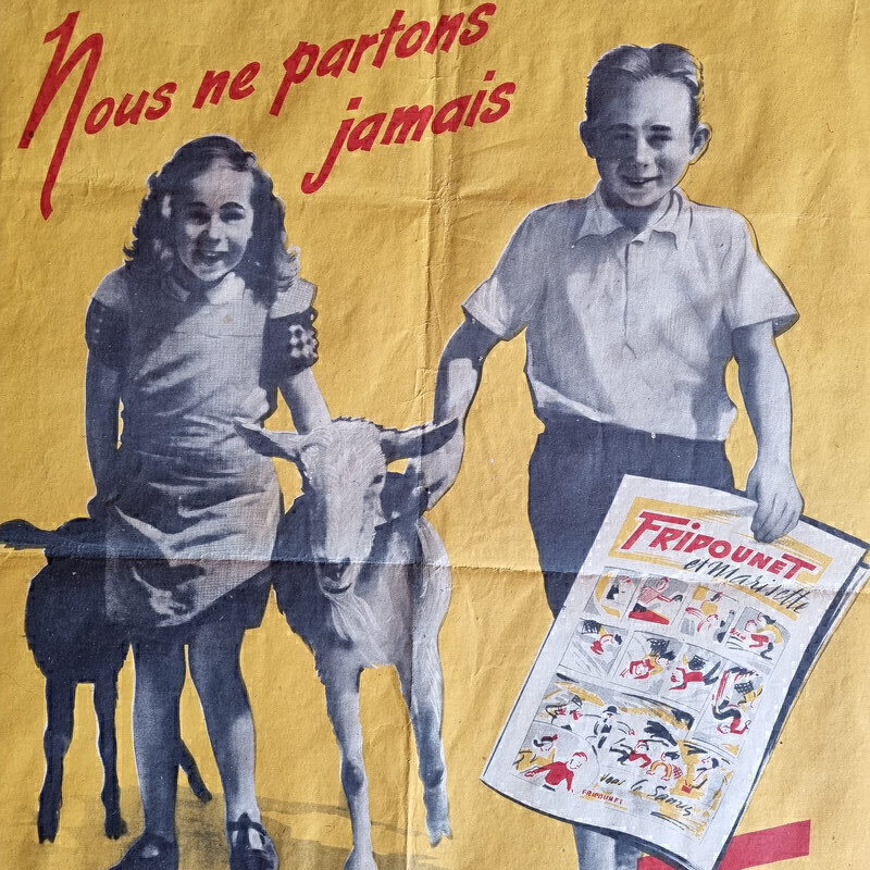 Cartel "Fripounet" vintage, años 50