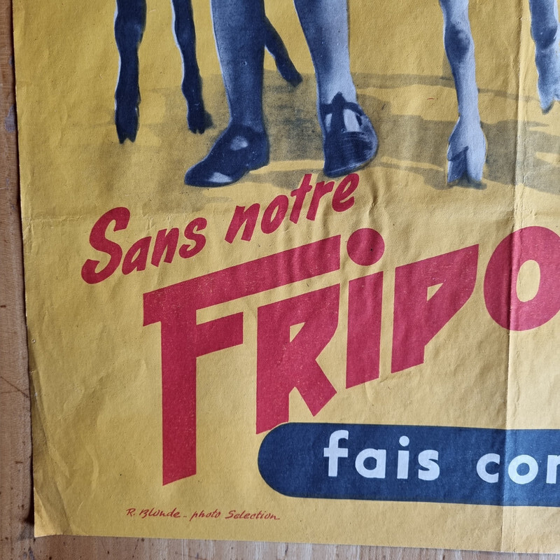 Cartaz Vintage 'Fripounet', 1950s