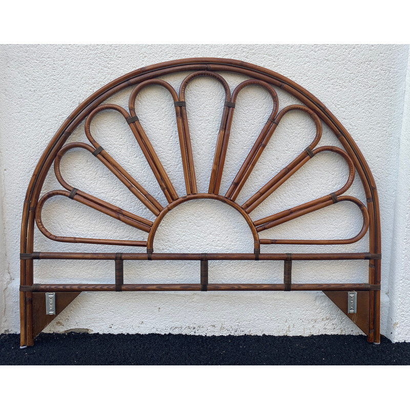 Vintage headboard in rattan, 1970