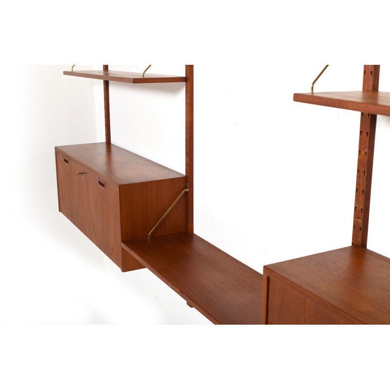 Vintage teak shelving system by Sven Ellekær for Albert Hansen, Denmark 1960