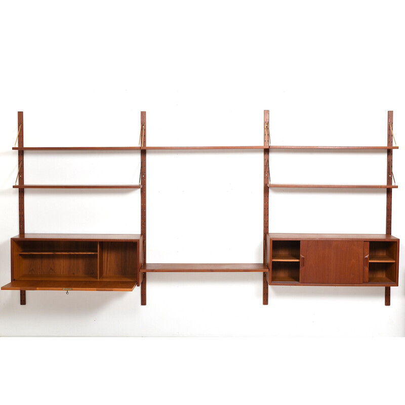 Vintage teak shelving system by Sven Ellekær for Albert Hansen, Denmark 1960