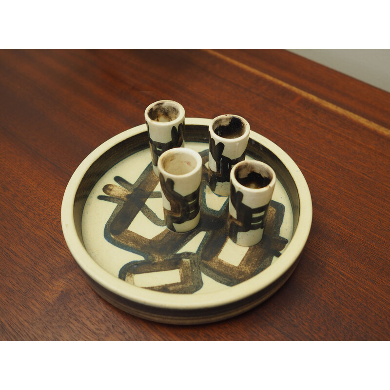 Vintage ceramic candlestick, Denmark 1970