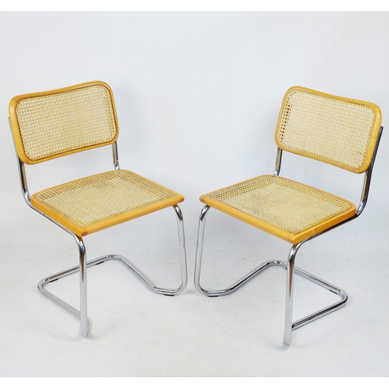 Paar vintage stoelen, Italië 1970