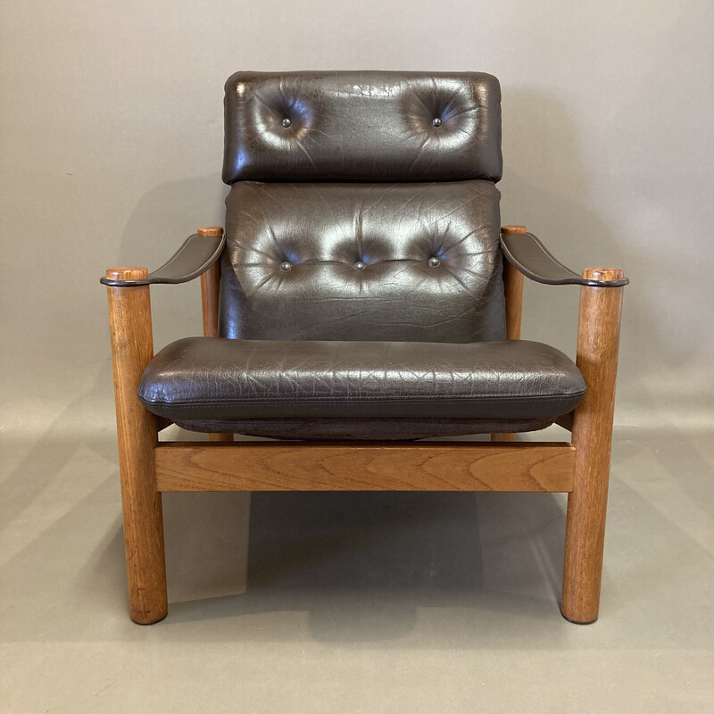 Cadeira de braços escandinavo vintage "Soren Nissen", 1960
