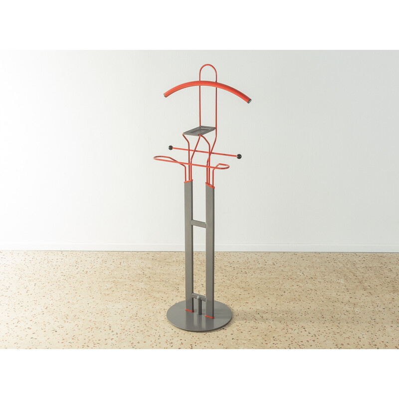 Vintage grey and red clothes stand, Italy 1980s