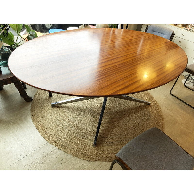 Vintage oval table by Florence Knoll, 1960-1970