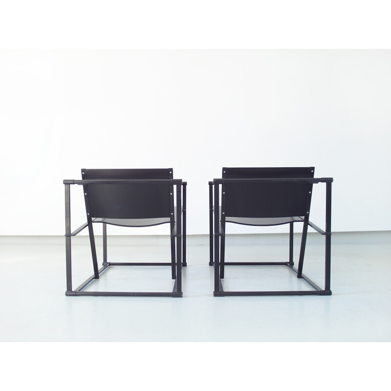 Pair of vintage Cube armchairs by Radboud Van Beekum for Pastoe, Netherlands 1984