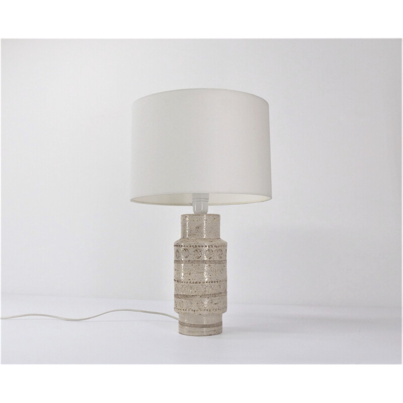 Vintage ceramic lamp base by Bitossi Aldo Londi, 1960