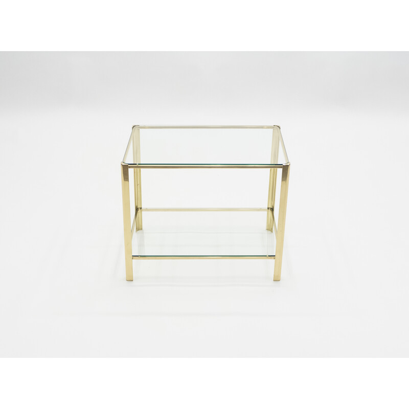 Vintage bronze side table by Jacques Théophile Lepelletier for Broncz, 1960