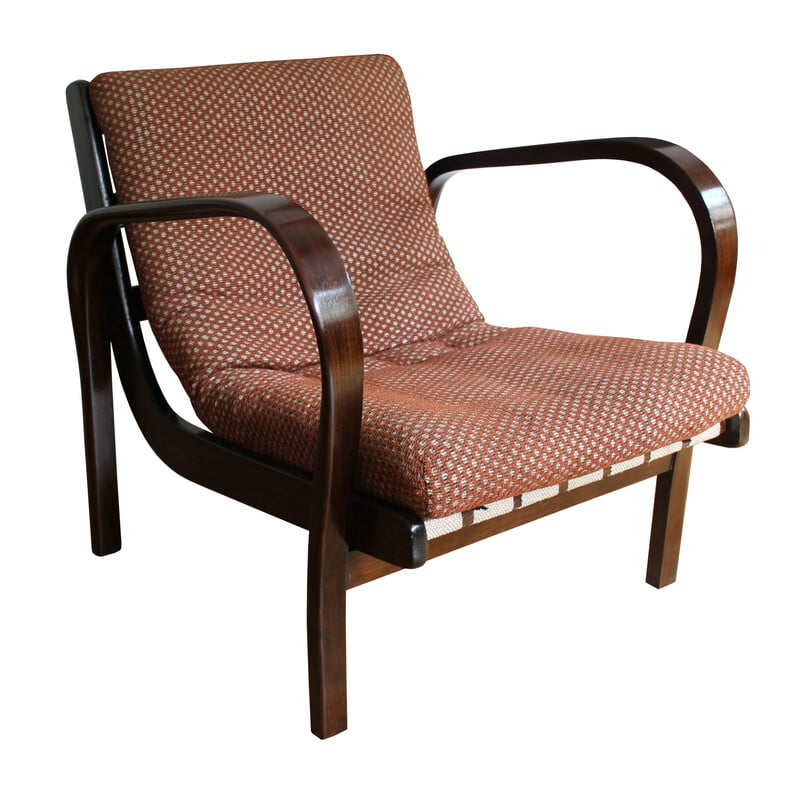 Paire de fauteuils vintage par Kropacek et Kozelka pour Interier Praha, Tchécoslovaquie 1950