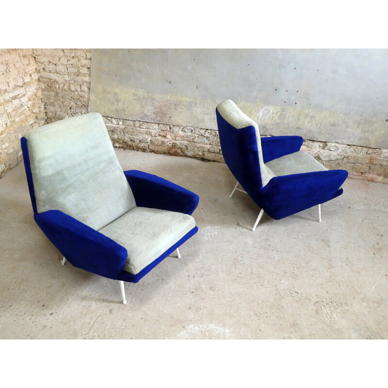 Paar vintage fauteuils van Guy Besnard, 1960