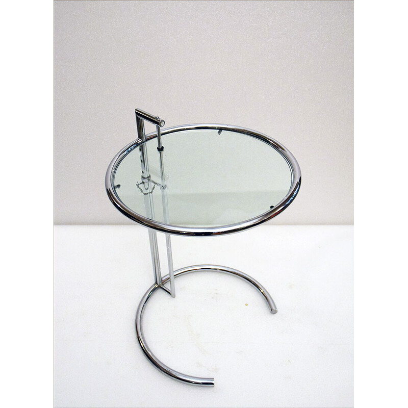 Tables d'appoint réglables vintage style Eileen Gray, 1980