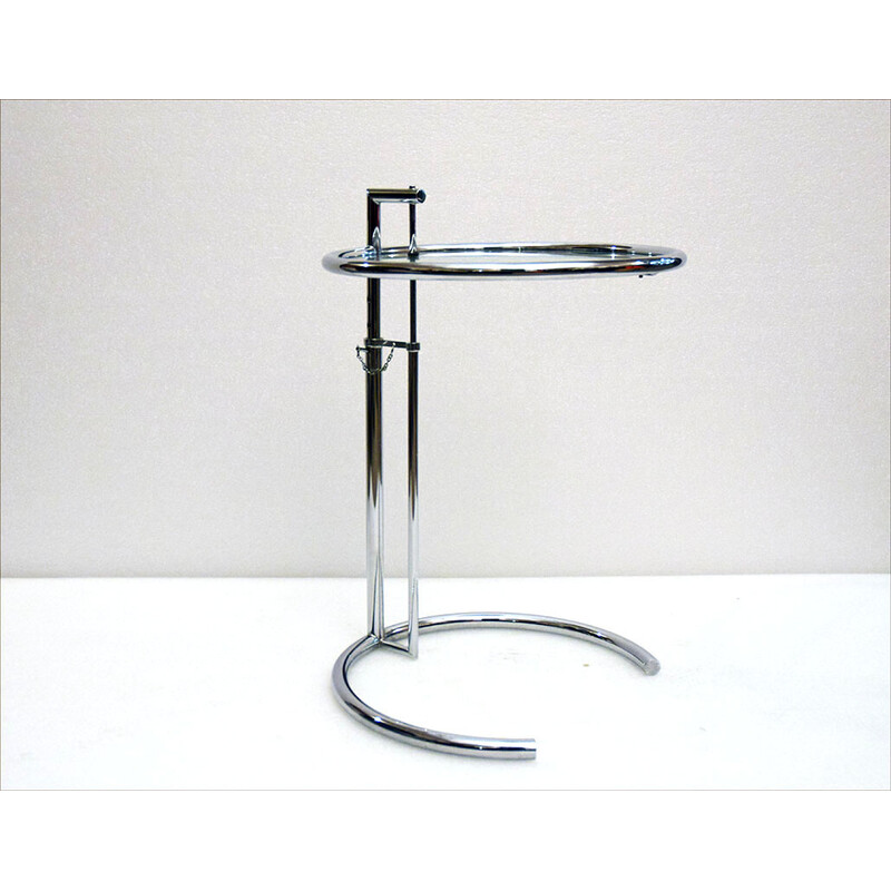 Tables d'appoint réglables vintage style Eileen Gray, 1980
