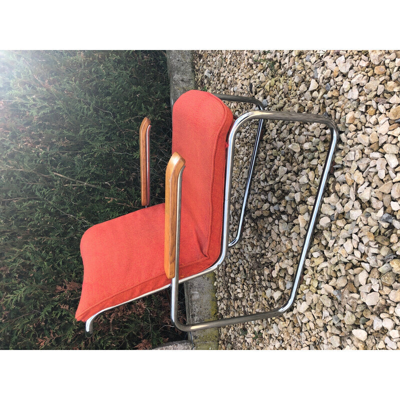 Cadeiras de braços Vintage B35 de Marcel Breur para Knoll, 1960-1970