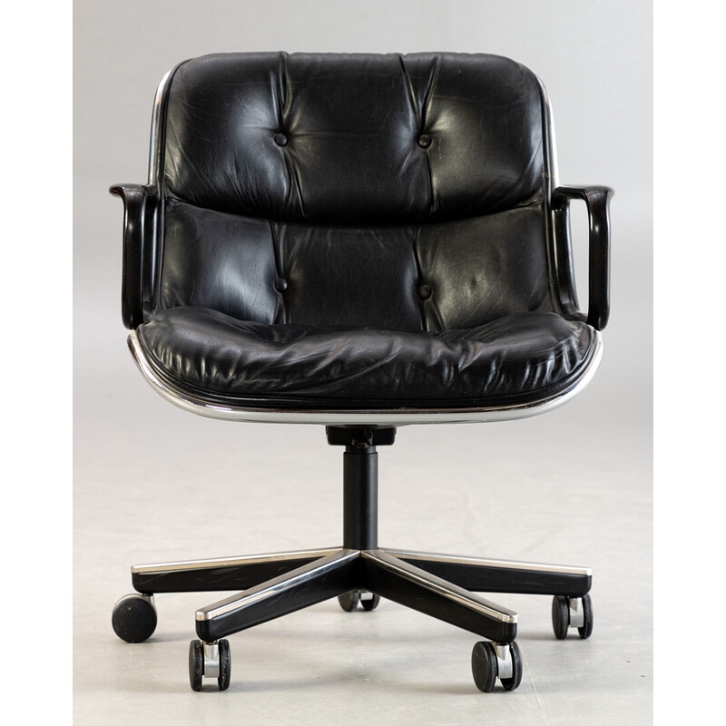 "Executive office" vintage armchair by Charles Pollock for Knoll