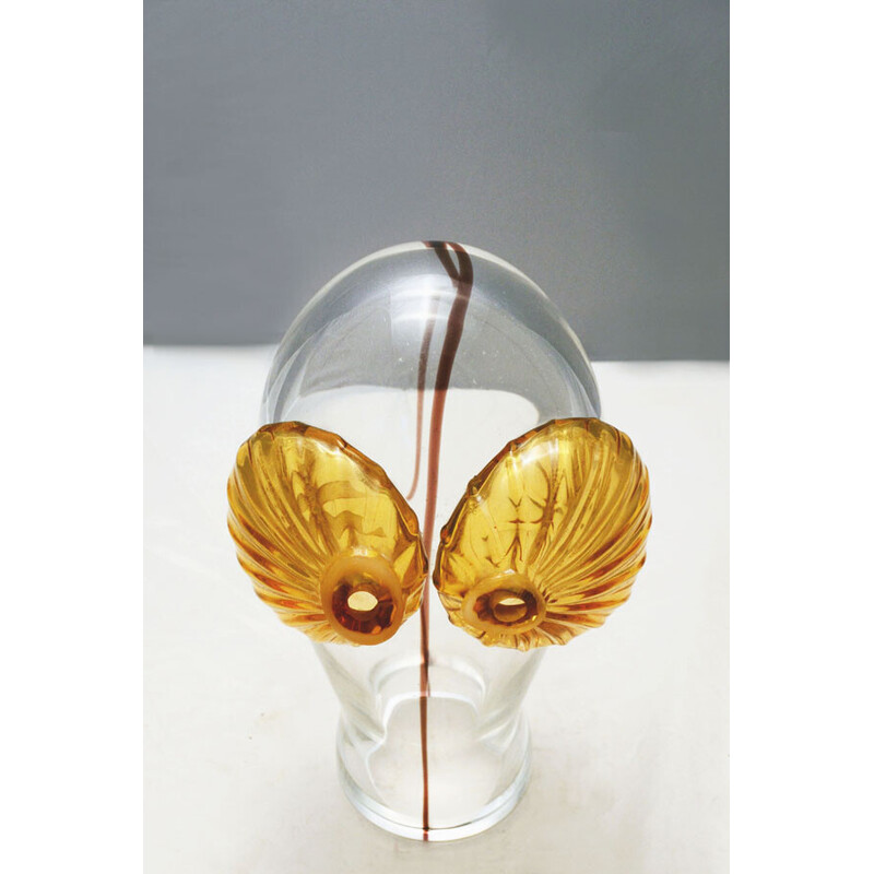 Vintage Murano glass owl sculpture by Carlo Moretti, 1960s