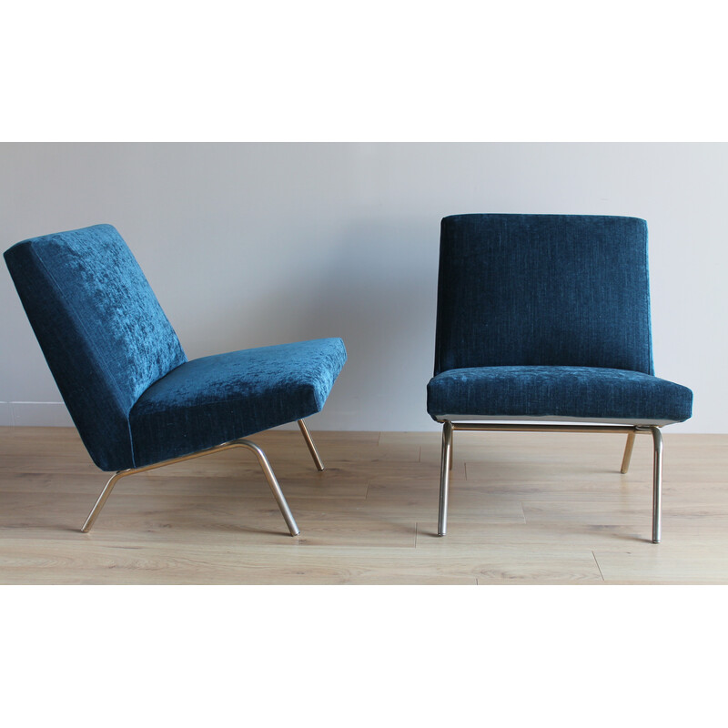 Pair of vintage armchairs by Joseph André Motte, 1960