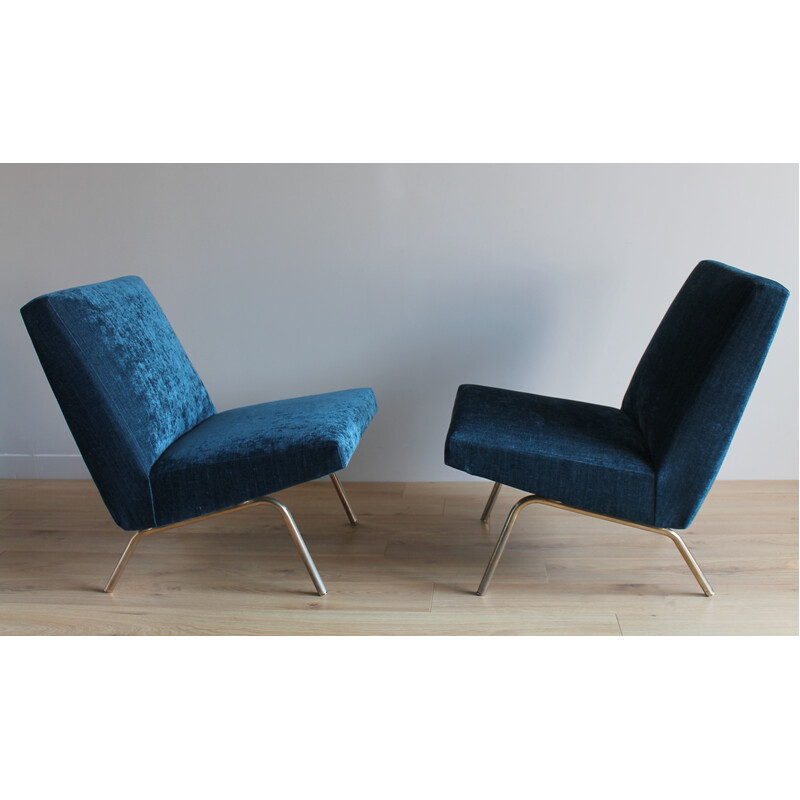 Pair of vintage armchairs by Joseph André Motte, 1960