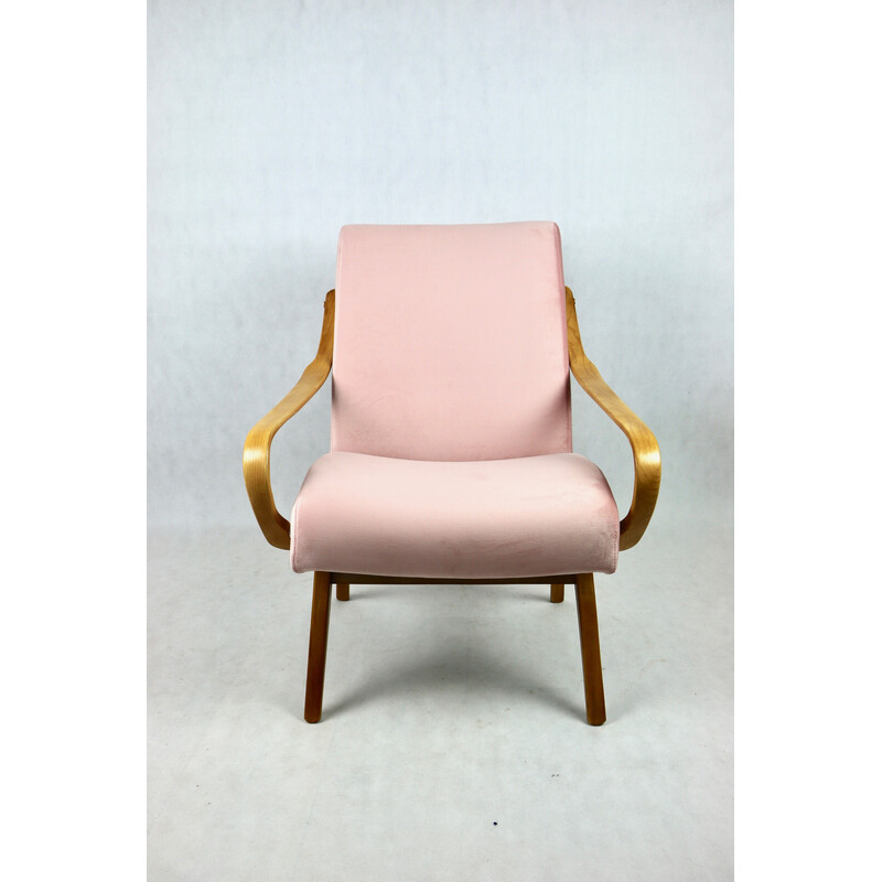 Czech vintage model 53 armchair, Czech Republic 1970s