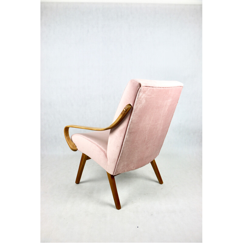 Czech vintage model 53 armchair, Czech Republic 1970s