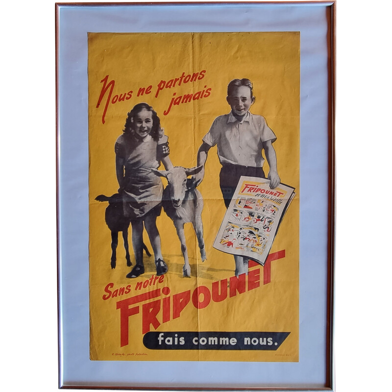 Cartaz Vintage 'Fripounet', 1950s