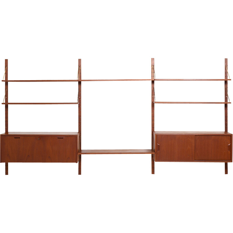 Vintage teak shelving system by Sven Ellekær for Albert Hansen, Denmark 1960